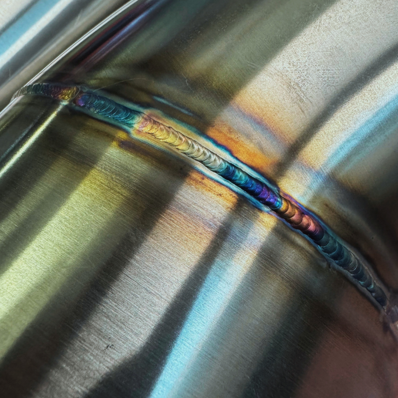 Back-purged TIG welding